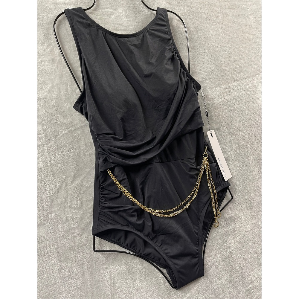 Magicsuit Women's Hyperlink Annette One Piece Swimsuit Chain Drape NWT Sz 8 $182 - Picture 16 of 16